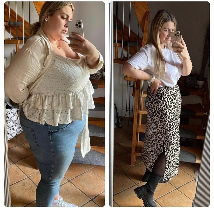Two Sizes Down by Week 8 before and after