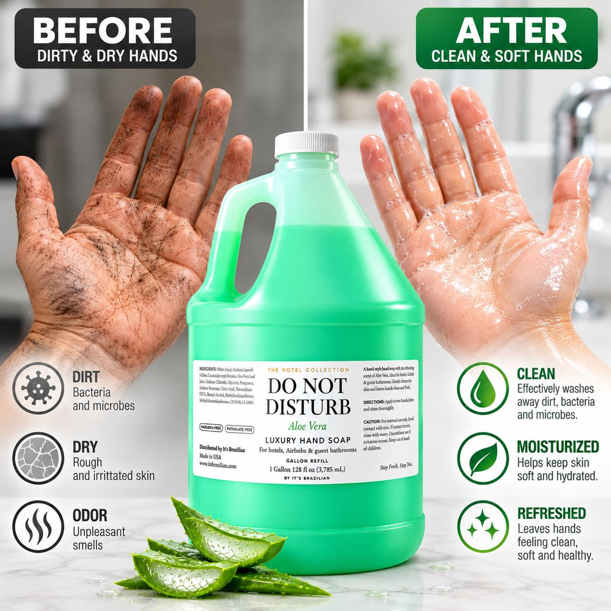 Aloe Vera Liquid Hand Soap Refill — 1 Gallon