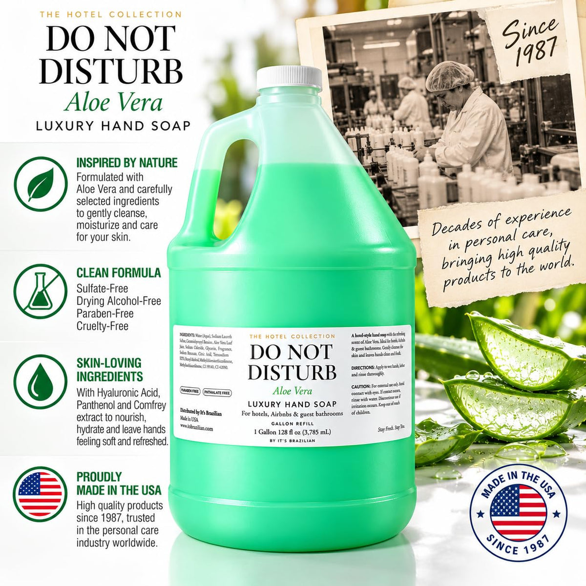 Aloe Vera Liquid Hand Soap Refill — 1 Gallon