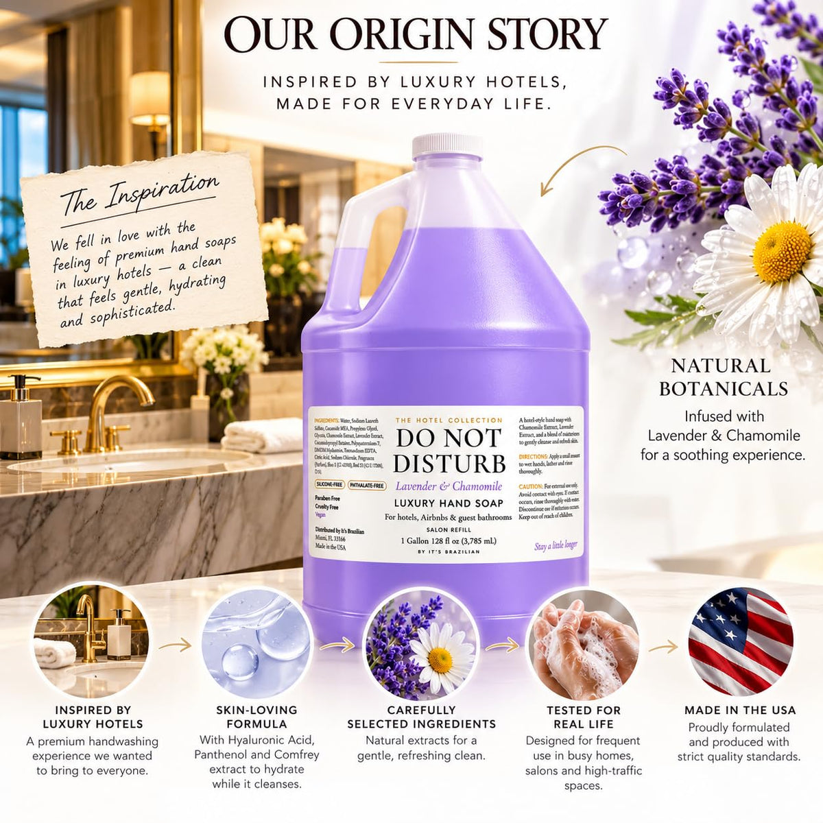 Lavender & Chamomile Liquid Hand Soap Refill — 1 Gallon