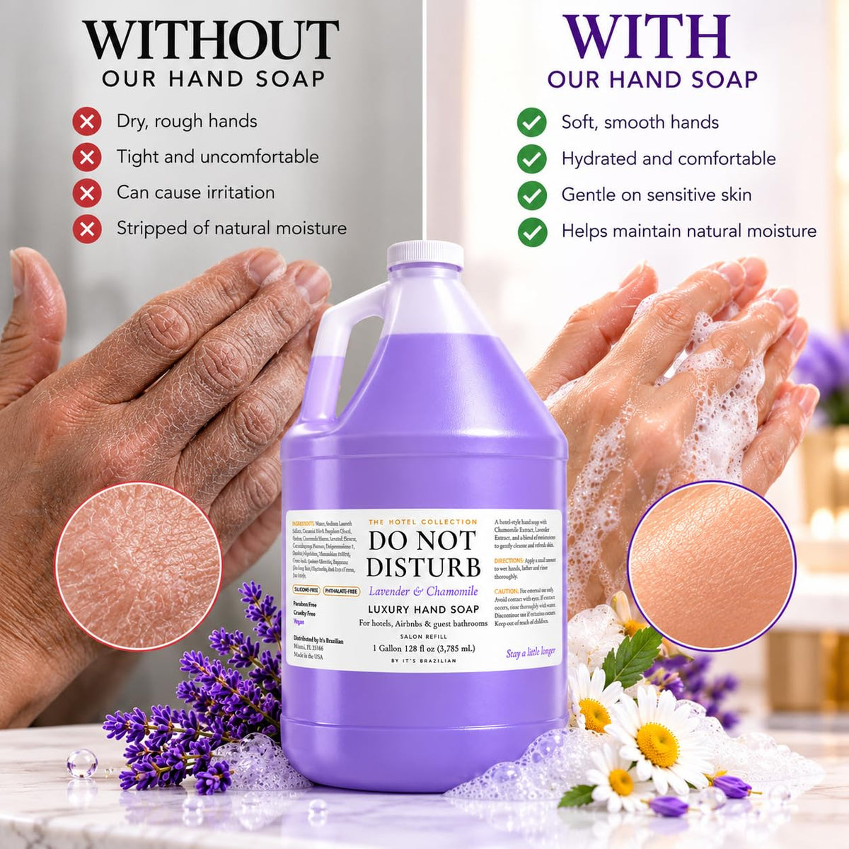 Lavender & Chamomile Liquid Hand Soap Refill — 1 Gallon
