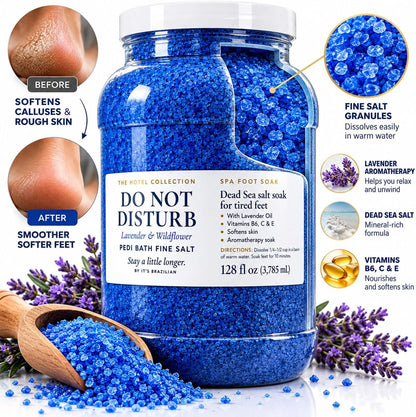 Pedi Bath Fine Salt — Lavender & Wildflower Dead Sea Foot Soak