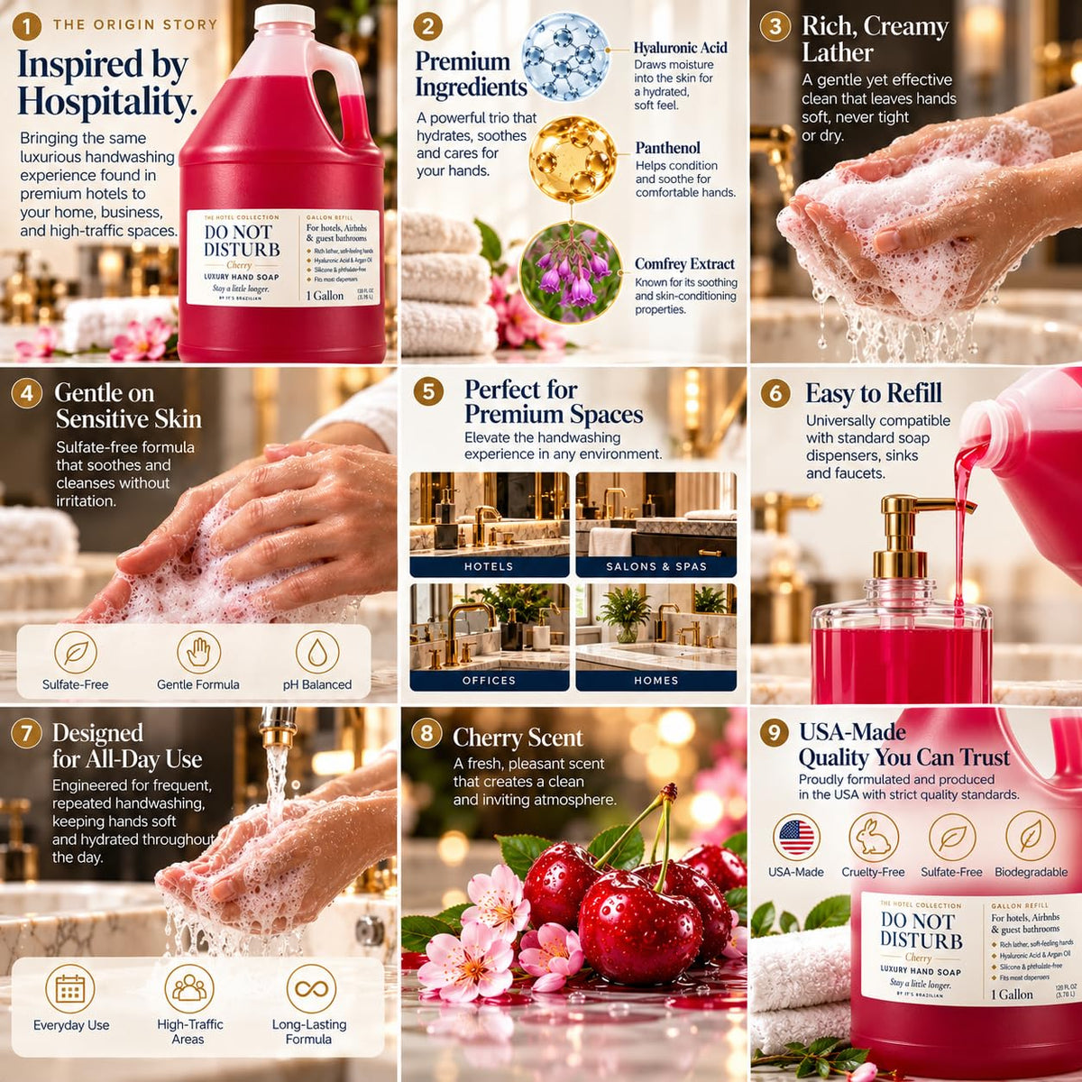 Luxury Cherry Hand Soap Refill