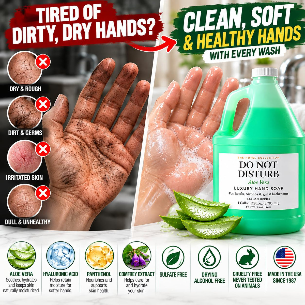 Aloe Vera Liquid Hand Soap Refill — 1 Gallon