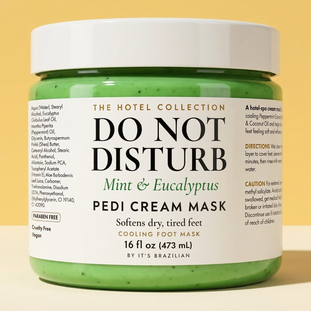 Pedi Cream Mask — Mint & Eucalyptus Foot Mask