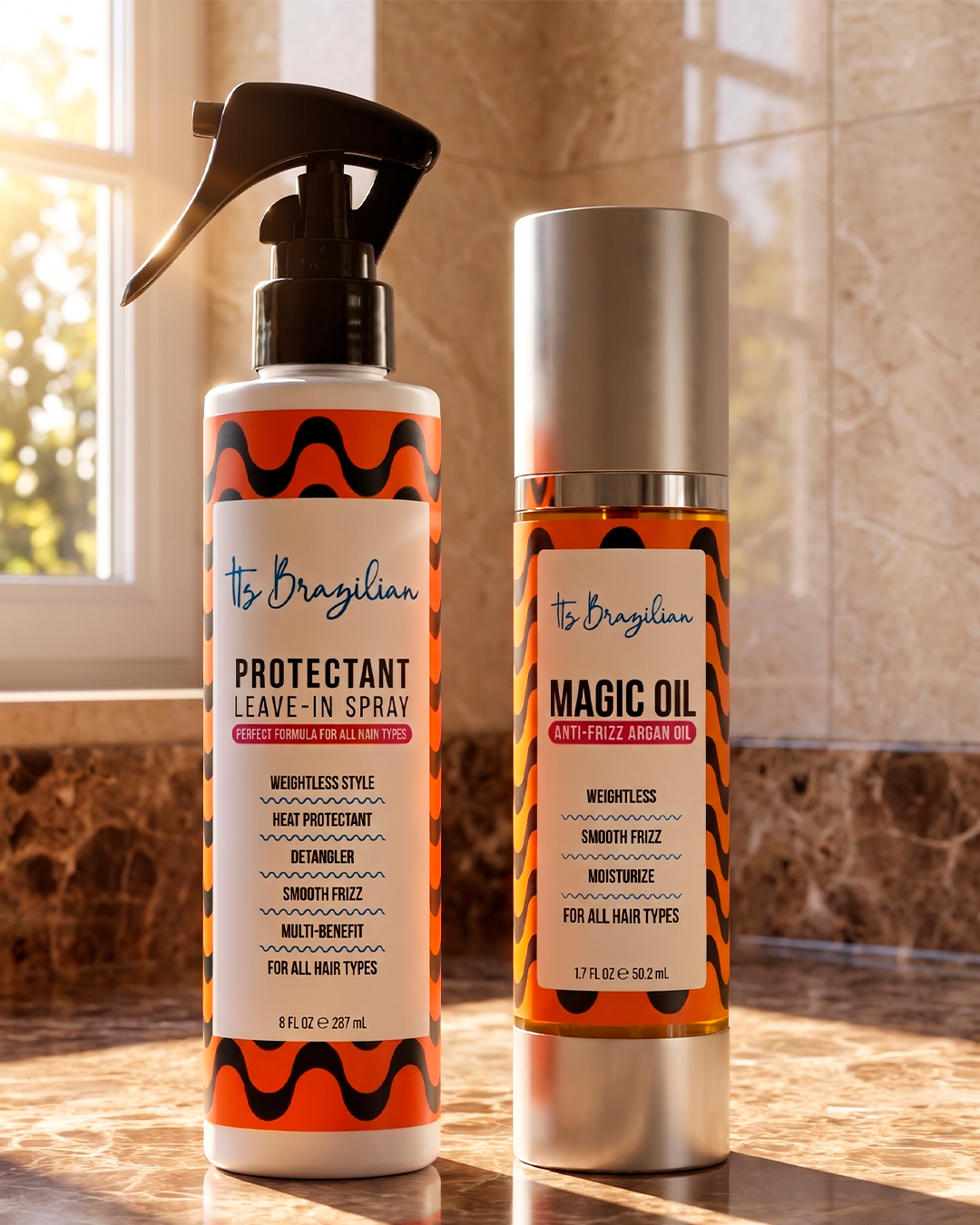 Salon-Quality Heat Protection & Shine Duo